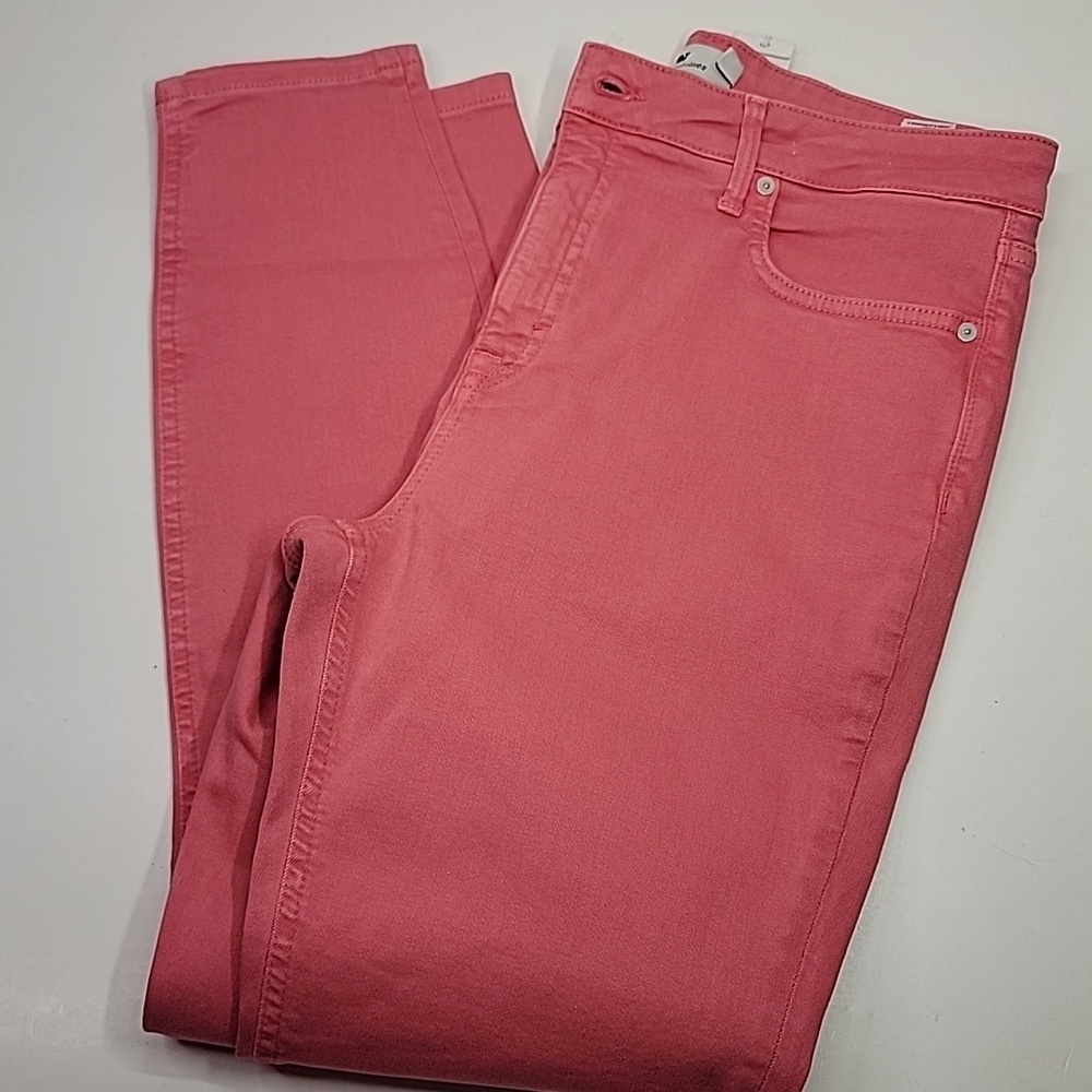 VINEYARD VINES HIGH-RISE SUMMER SKINNY CORAL JEANS SZ 31
